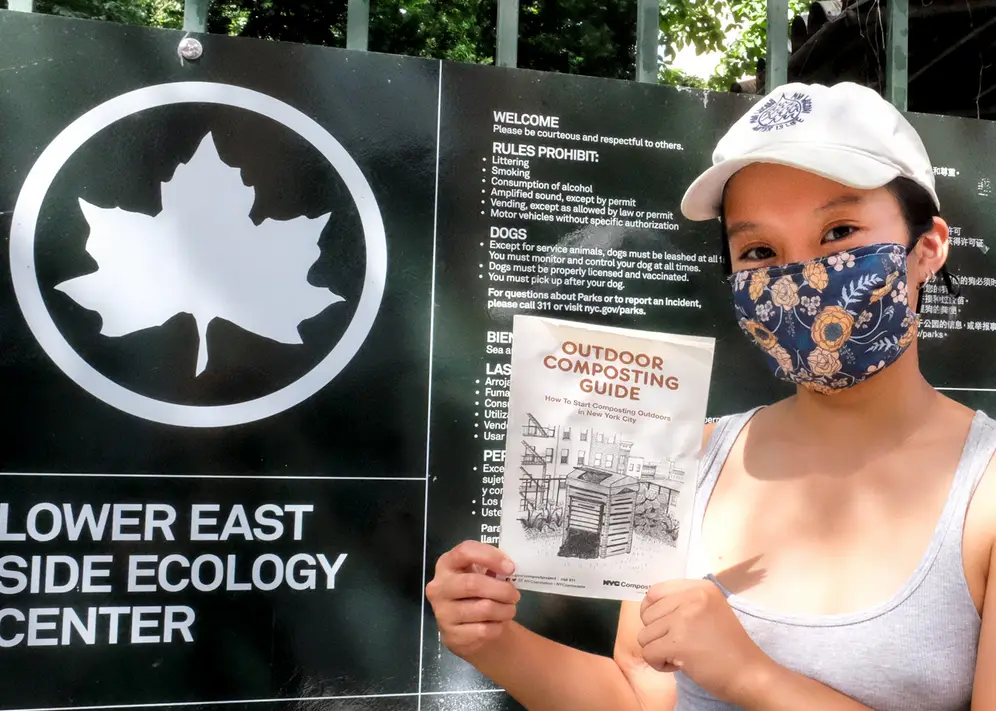 a person holding a sign