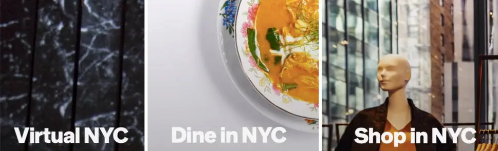 shop dine virtual NYC 