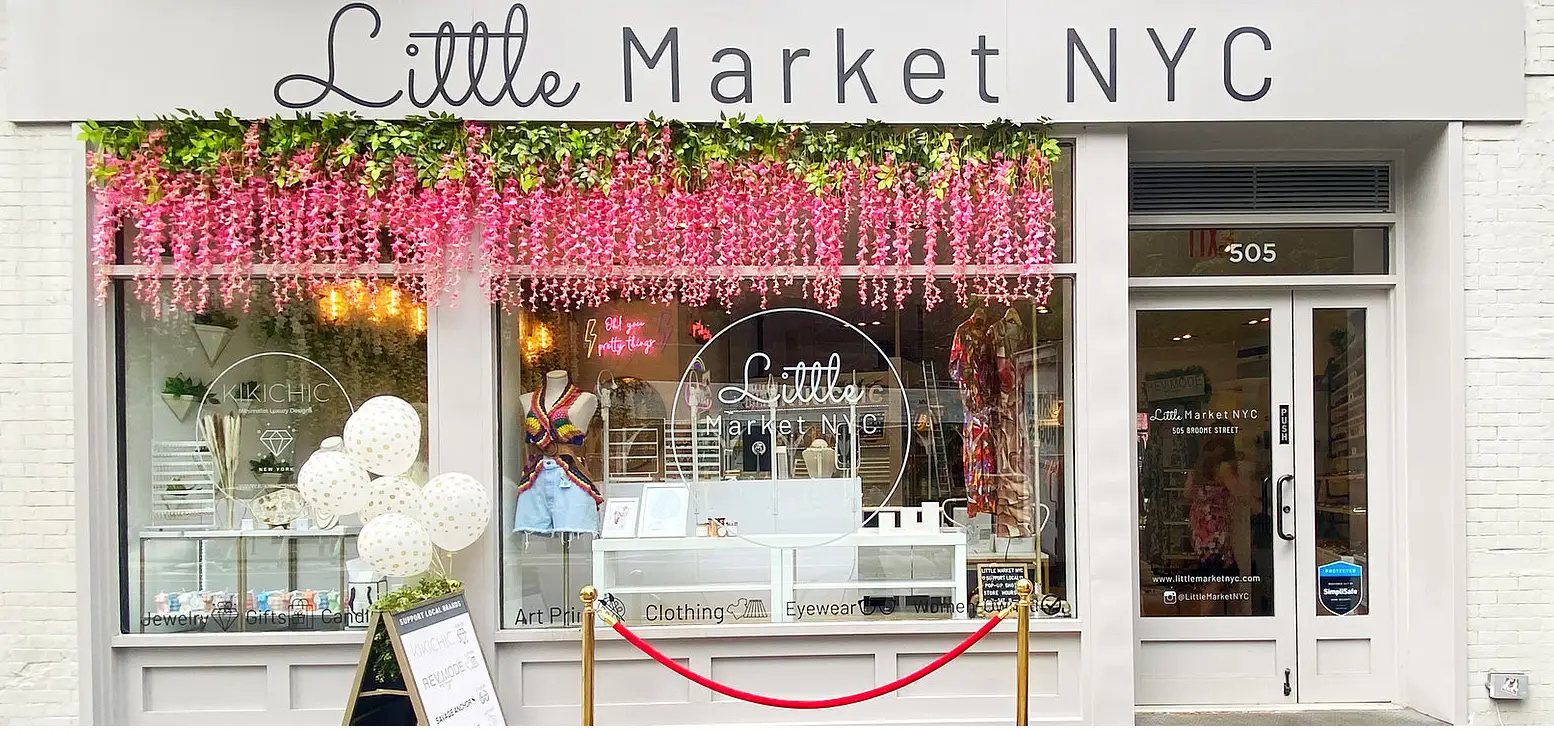 bright and cheery storefront