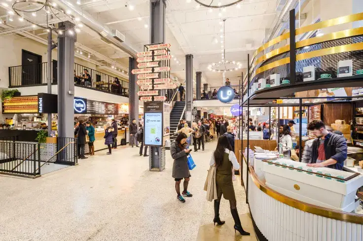 NYC's Best Markets: Food Markets, Flea Markets & More! | Like A Local Tours a group of people standing in front of a store