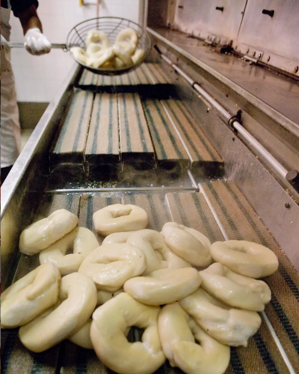 food cooking in an oven