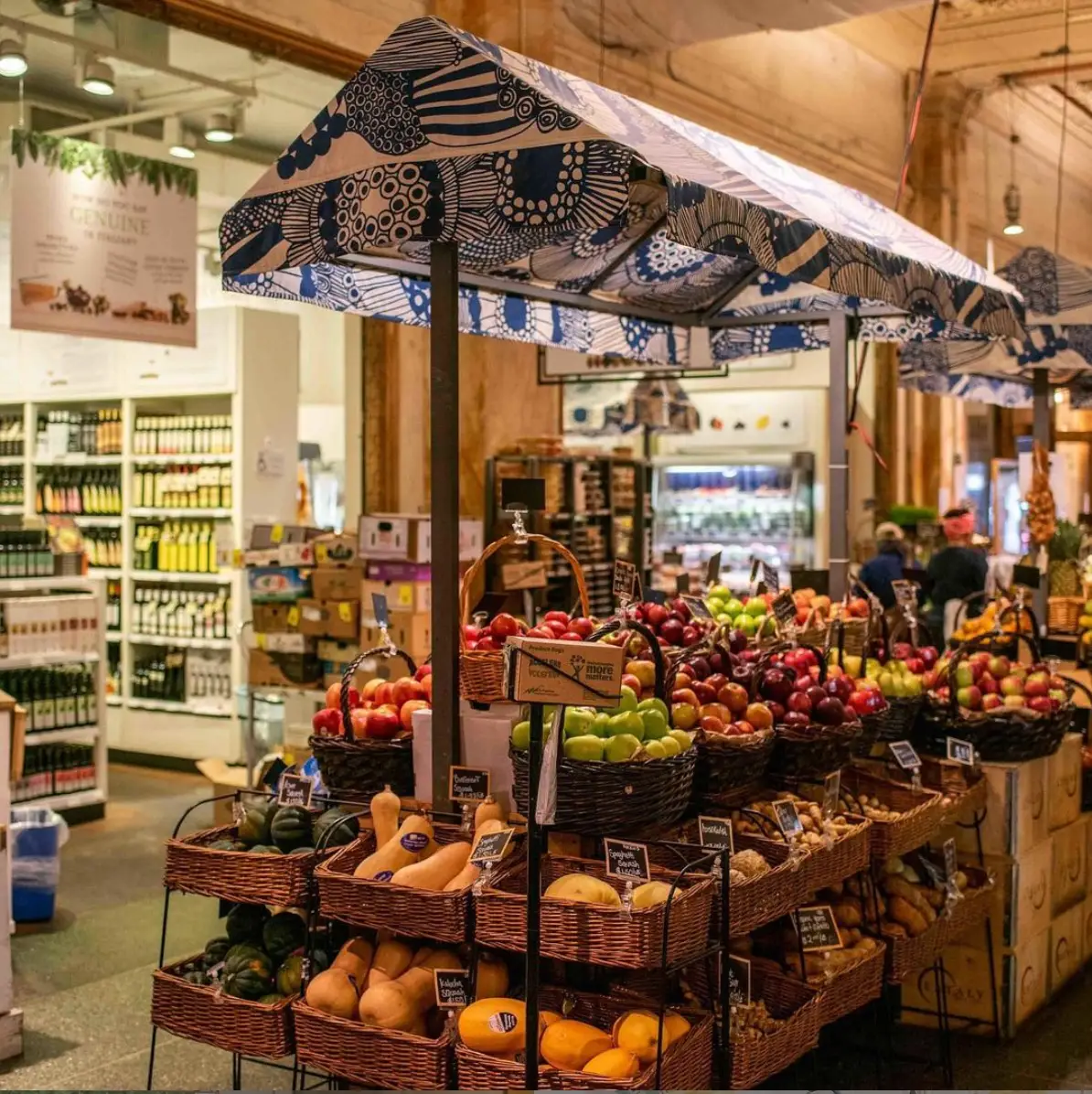 Flatiron Food, History & Architecture Tour to Relaunch in June! | Like A Local Tours a store filled with lots of fresh produce