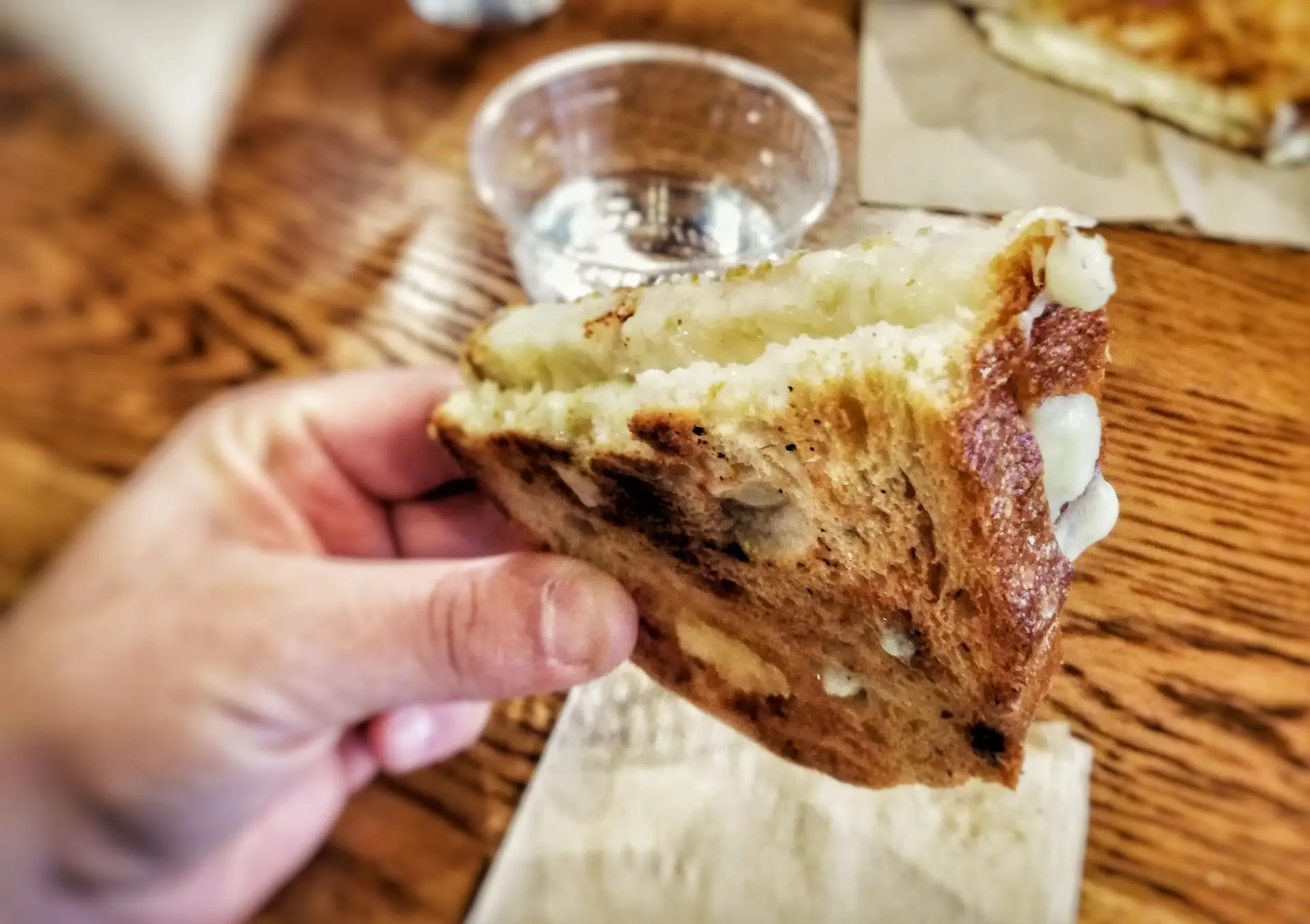 Expanded food on our Flatiron Food, Architecture, and History Tour! | Like A Local Tours up close grilled cheese s
