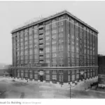 black and white photo of old building