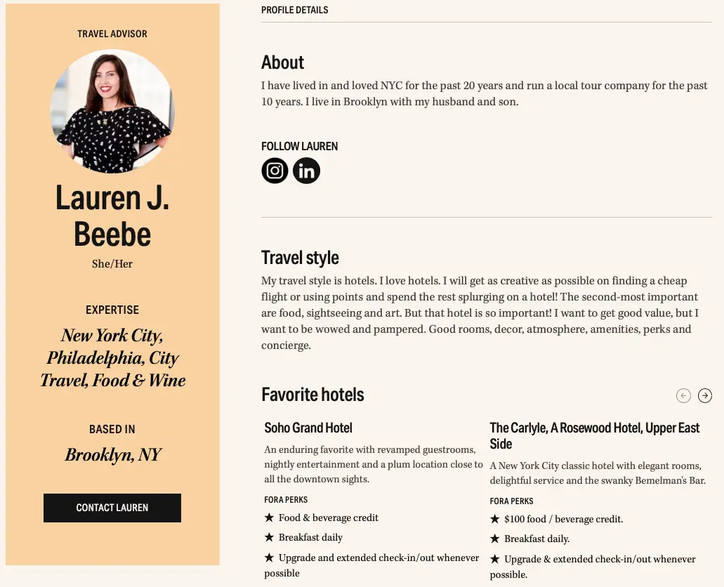 Book NYC Hotels with Great Rates & Big Perks with our Founder! | Like A Local Tours graphical user interface, application