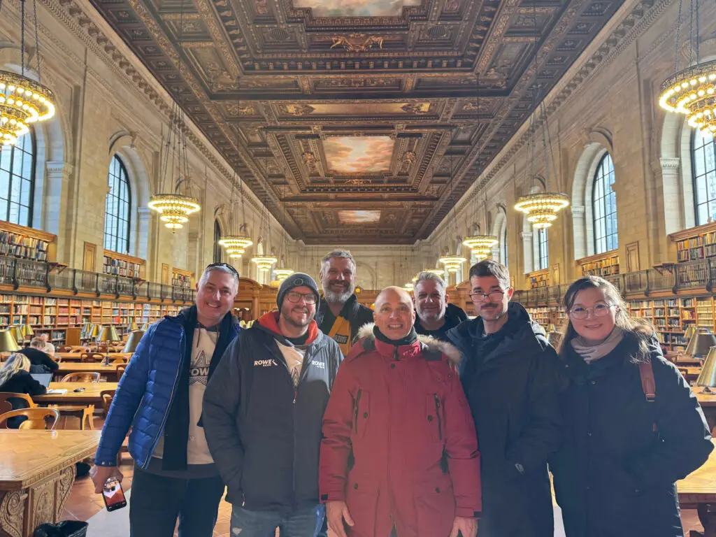 Group of people at New York Public Library