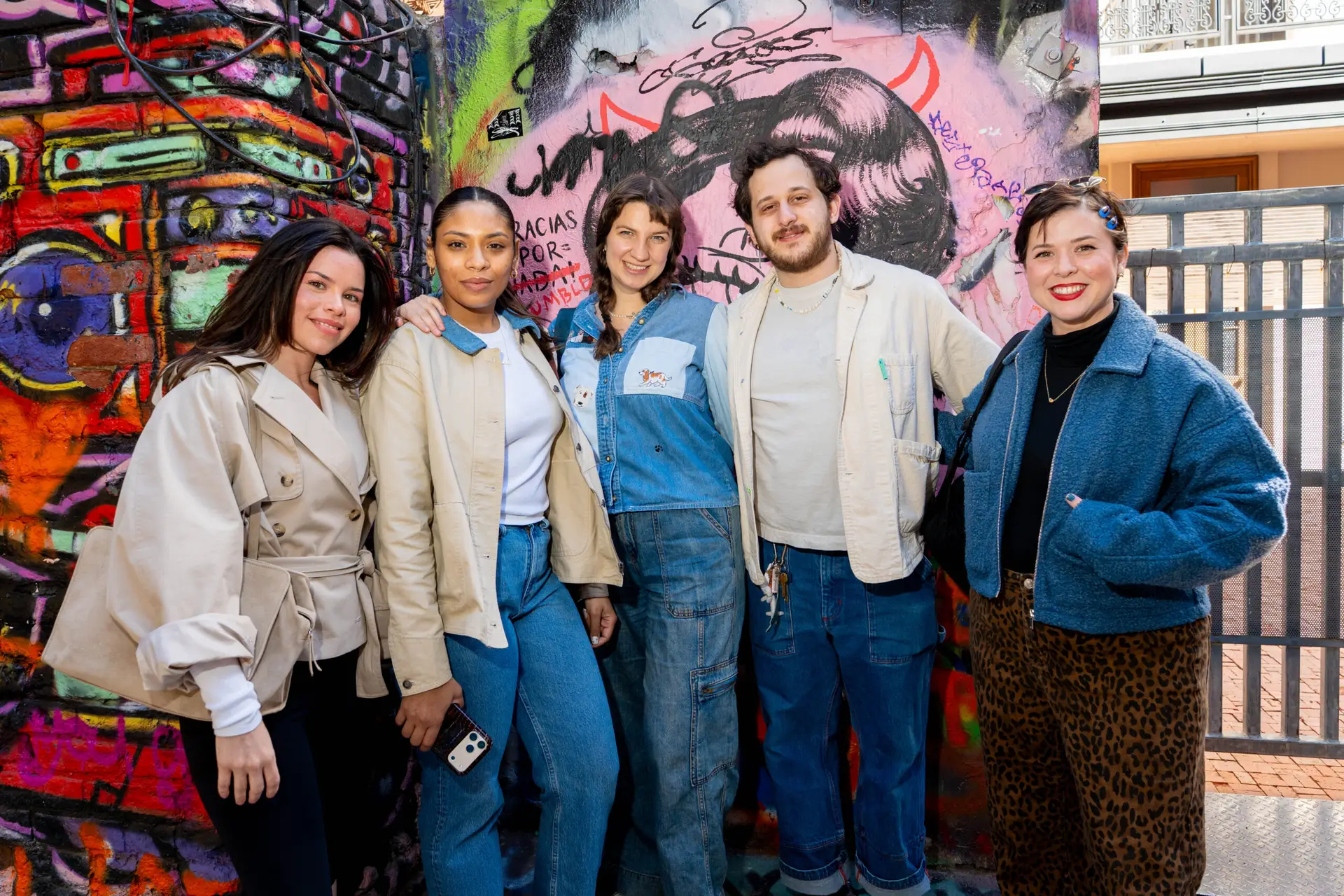 Like A Local Tours food tour group posing on the Lower East Side