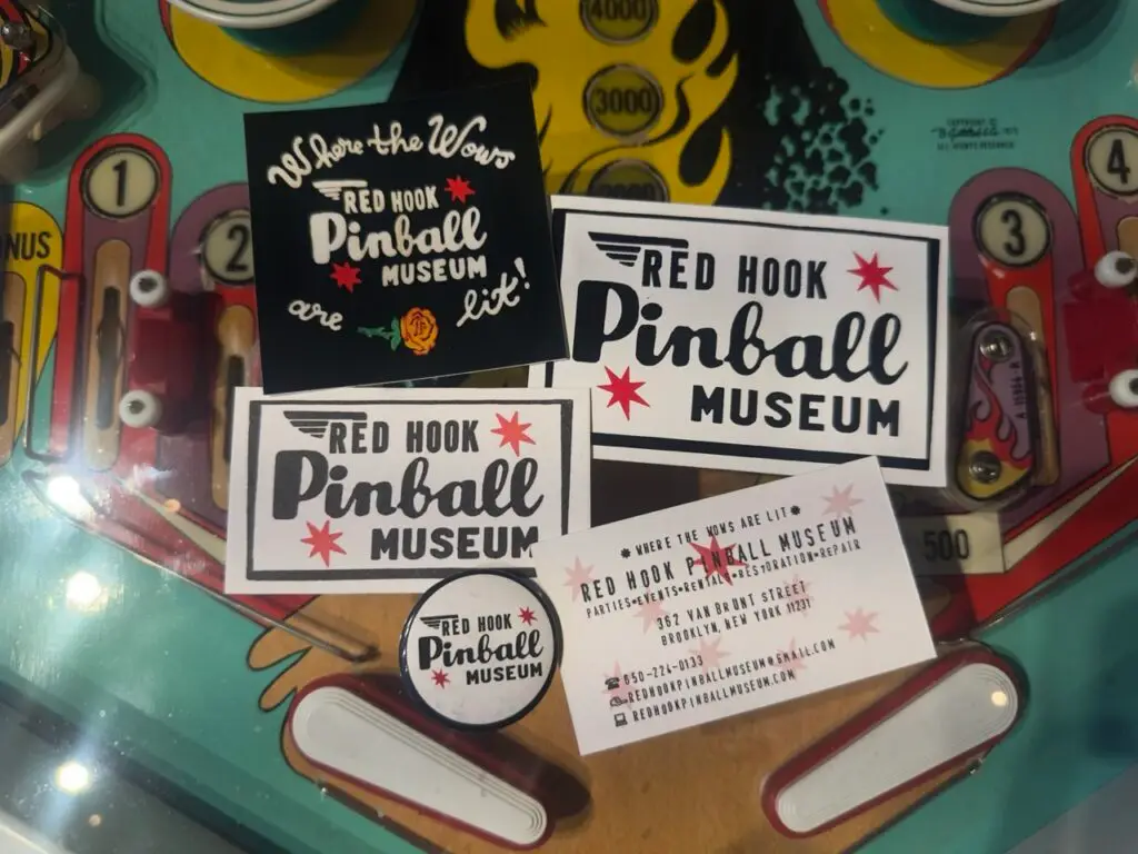 Red Hook Pinball stickers