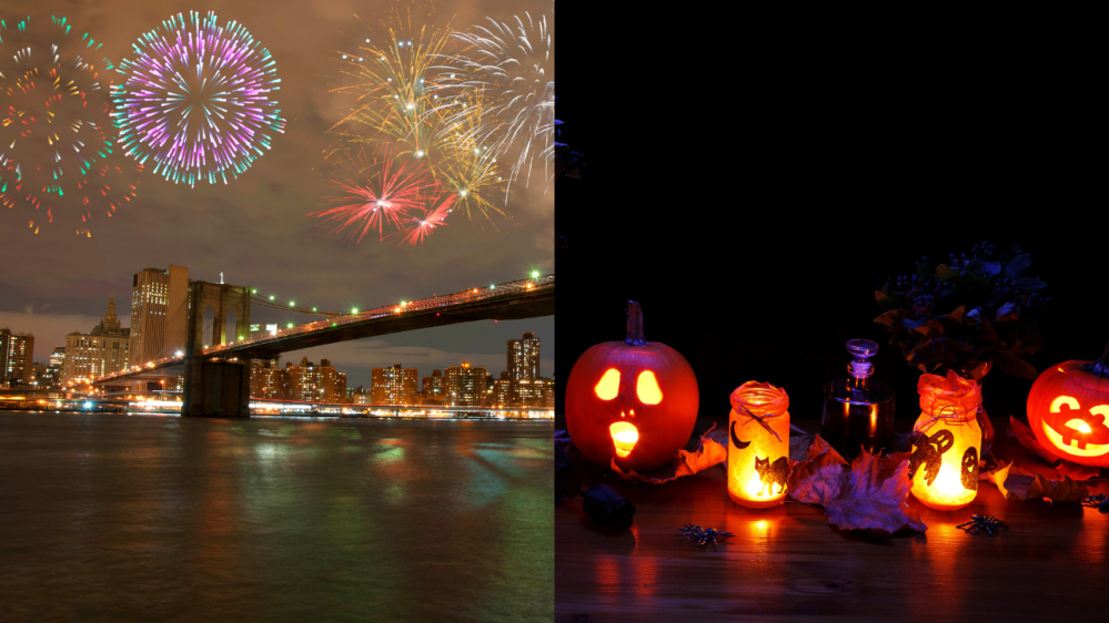 new year and halloween in new york